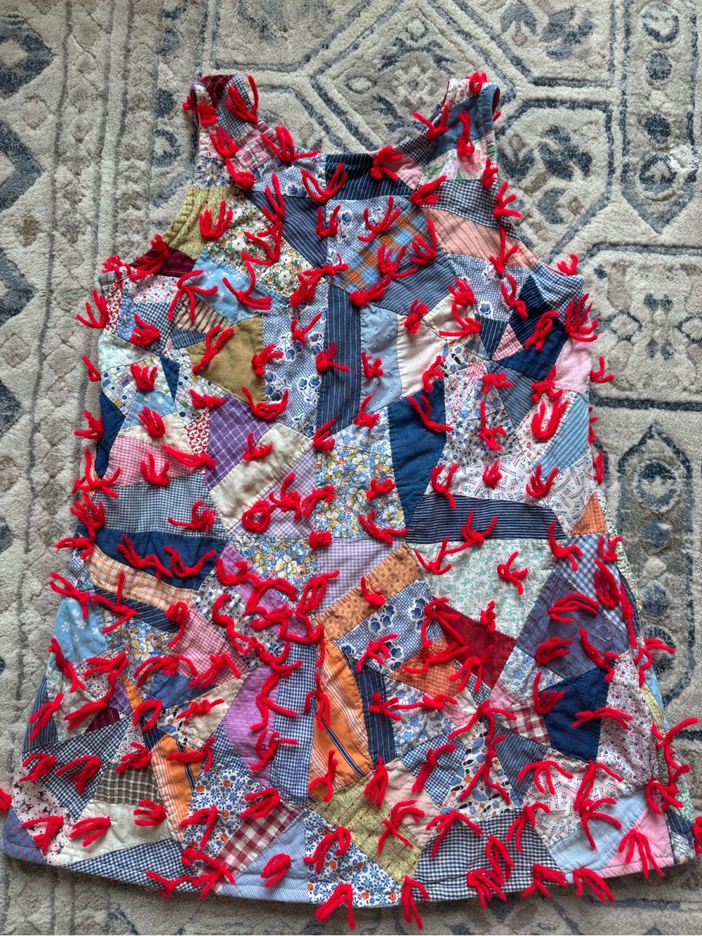 Patchwork Mini quilted swing DOLLY DRESS!! Size M or M/L